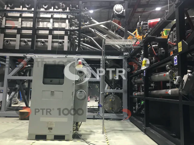 Instalace  plně automatizovaného Spektrofotometrického analyzačního komplexu (SAC-PTR) pro  kontinuální měření složení PTR plynu na jednotce PTR 1000 kW6 v Číně